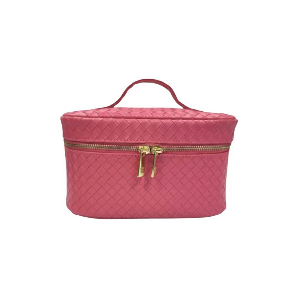 NEW TRVL DESIGN luxe train woven bisque case in dahlia
